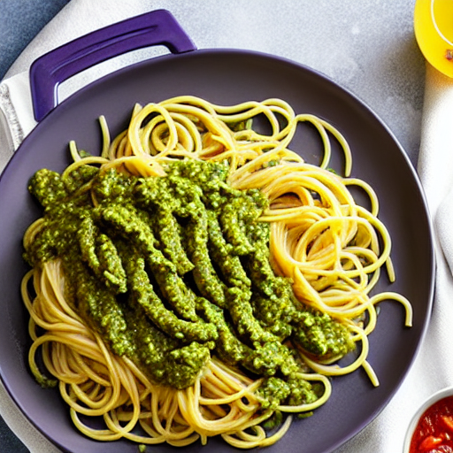 Pasta al Pesto de Albahaca