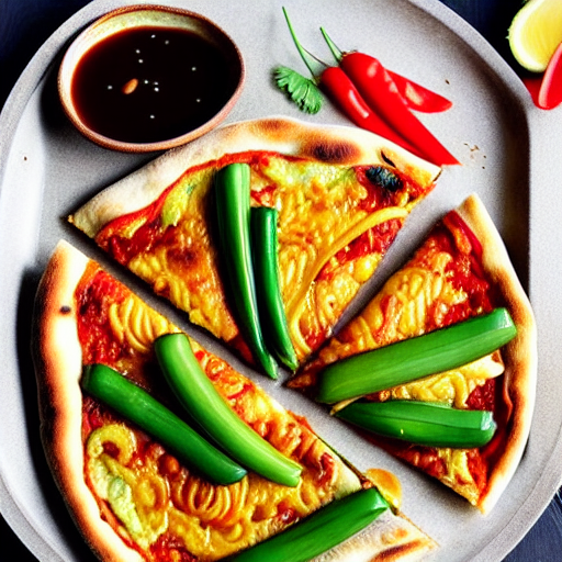 Vegetable Jianbing Pizza