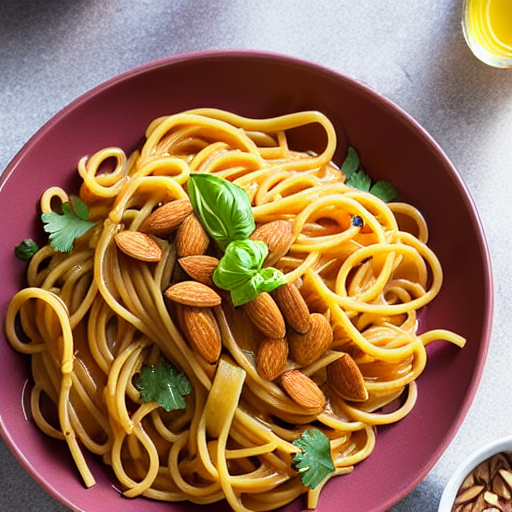 Espaguetis con Almendras