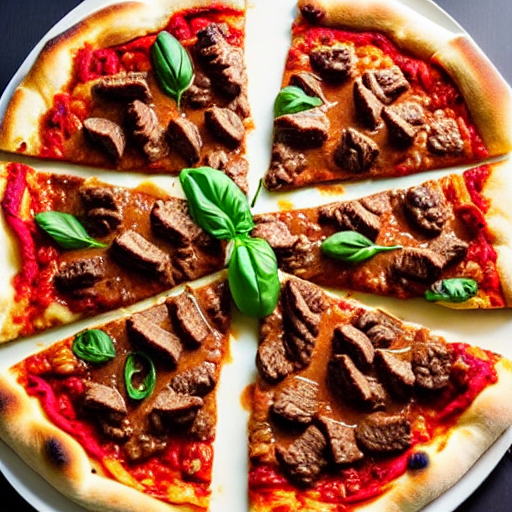 Massaman Beef Pizza