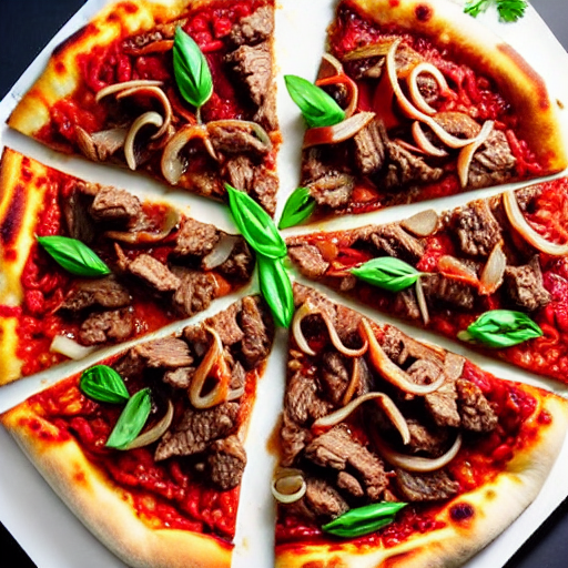 Beef Chow Fun Pizza