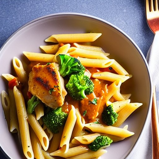 Penne ao Molho de Frango