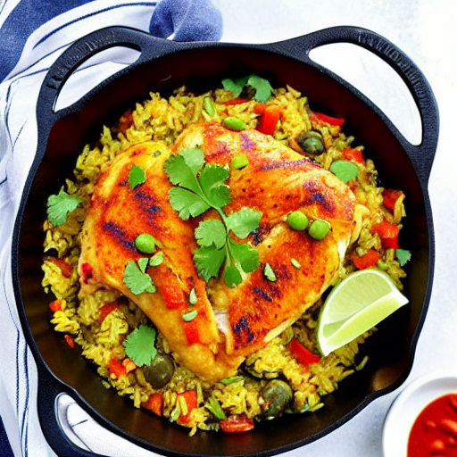 Arroz con Pollo al Ajillo