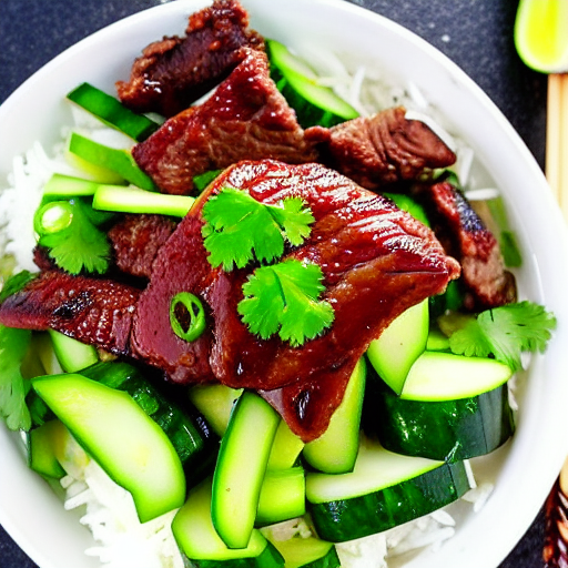 Korean BBQ Cucumber Salad