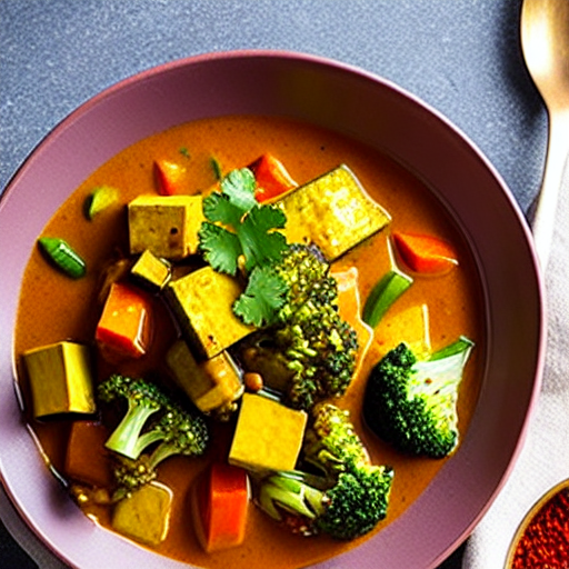 Vegetable and Tofu Curry with Rice