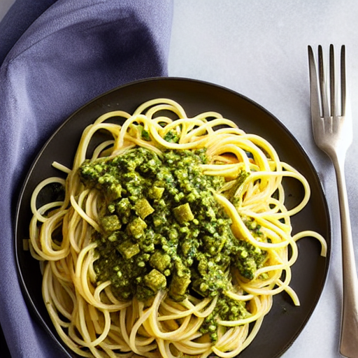 Pasta al Pesto de Cilantro