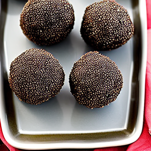 Baked Black Sesame Balls