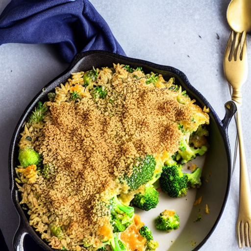 Vegan Broccoli Rice Casserole