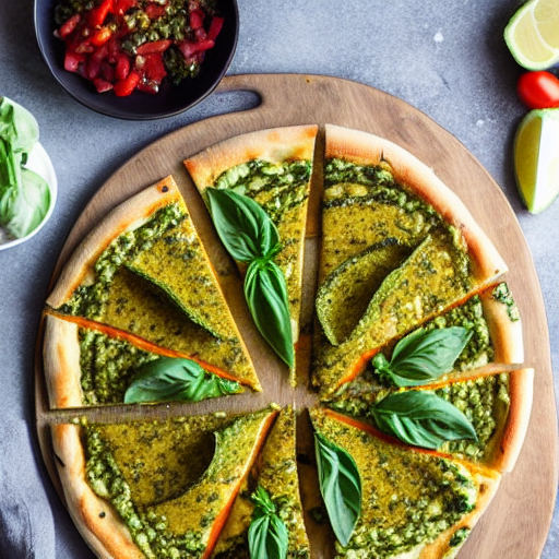Pesto Veggie Pizza