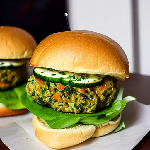 Zucchini Feta Burger