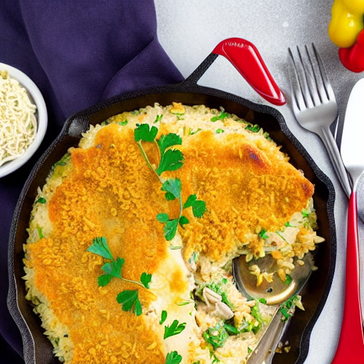 Halal Chicken and Rice Casserole