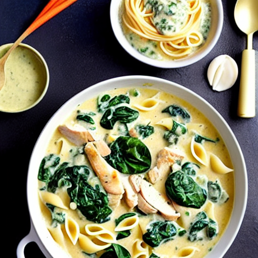 Chicken and Spinach Alfredo