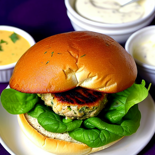 Minted Chicken Burger