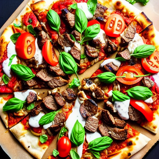 Beef Shawarma Pizza