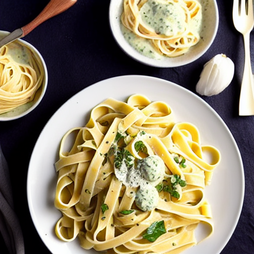 Halal Fettuccine Alfredo