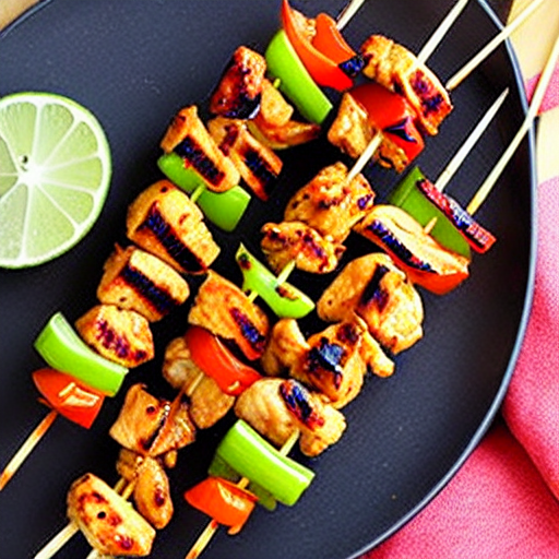 Hunan Spicy Chicken Skewers