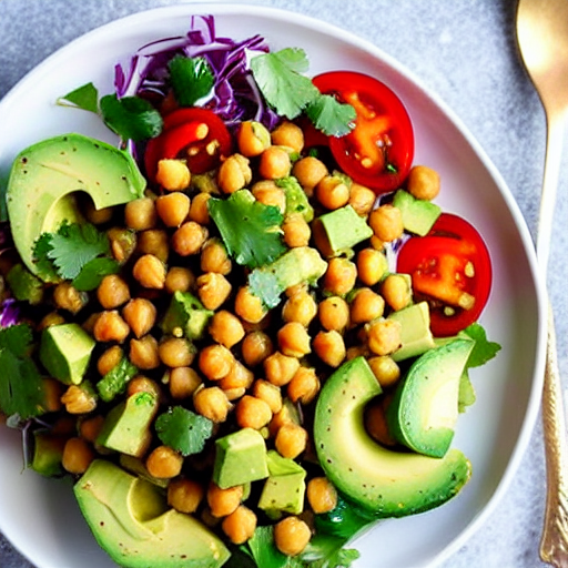 Avocado and Chickpea Salad