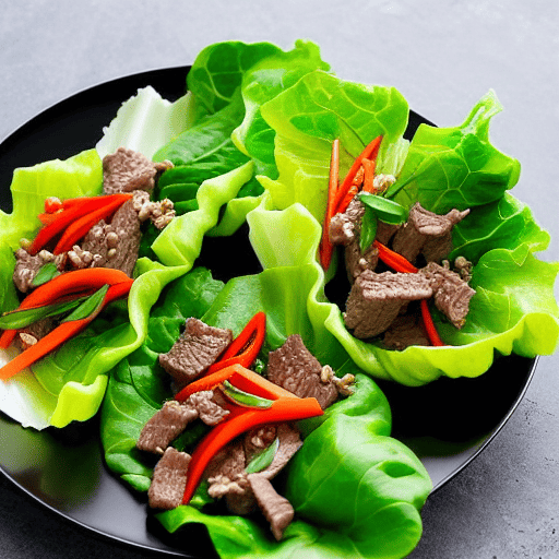 Sukiyaki Lettuce Wraps