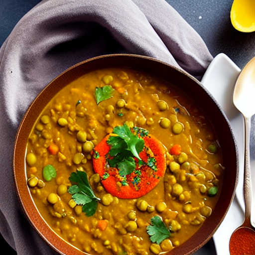 Saffron Lentil Soup