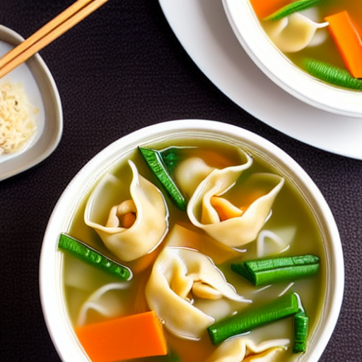 Vegetable Wonton Soup