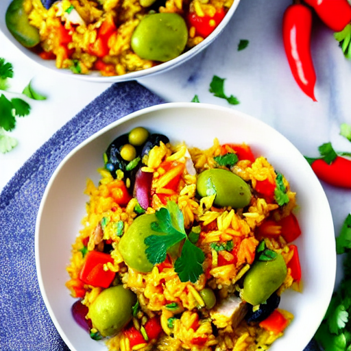Arroz con Pollo y Verduras