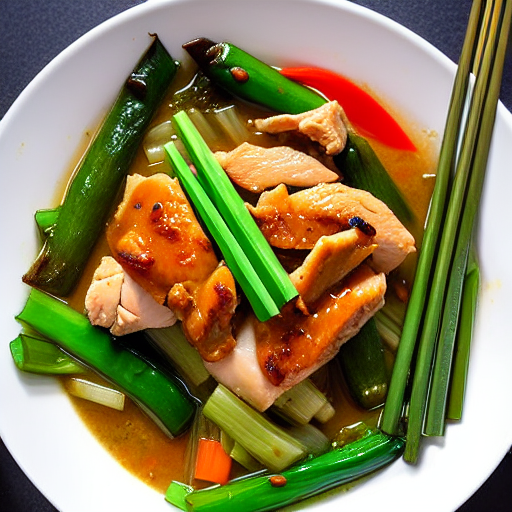 Gà Xào Hành