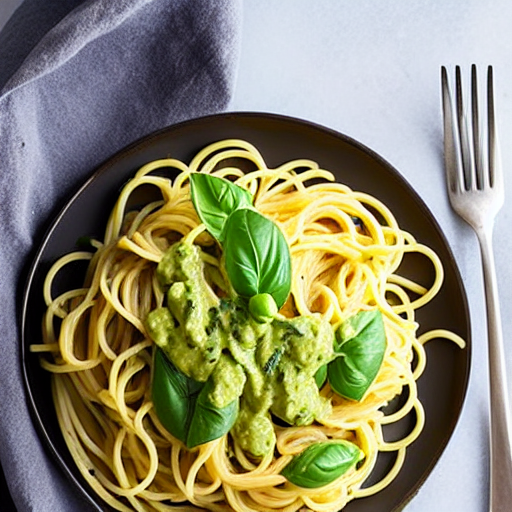 Spaghetti with Avocado Sauce