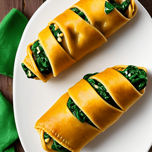 Pasta with Spinach and Cheese Filling