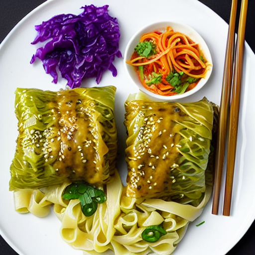 Cabbage Noodle Roll