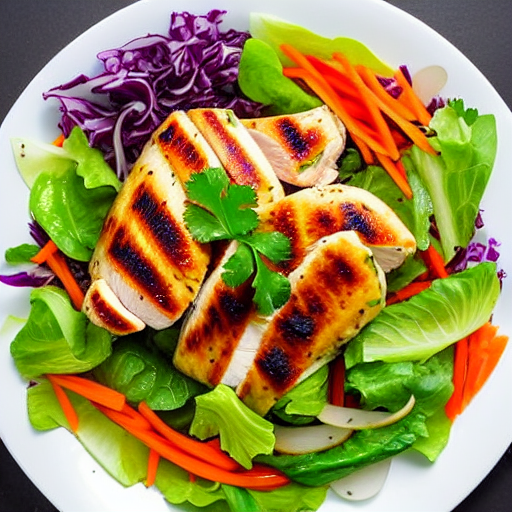 Vegetable and Chicken Salad