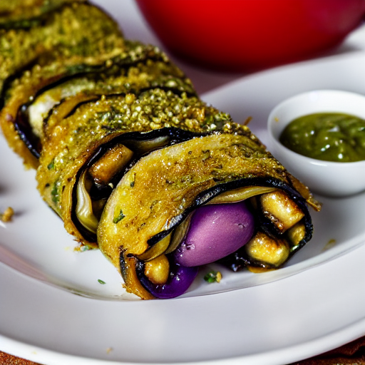 Fried Eggplant Rolls