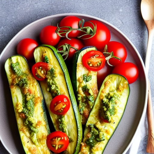 Baked Zucchini with Tomatoes