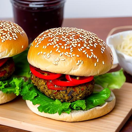 Korean Style Veggie Burger