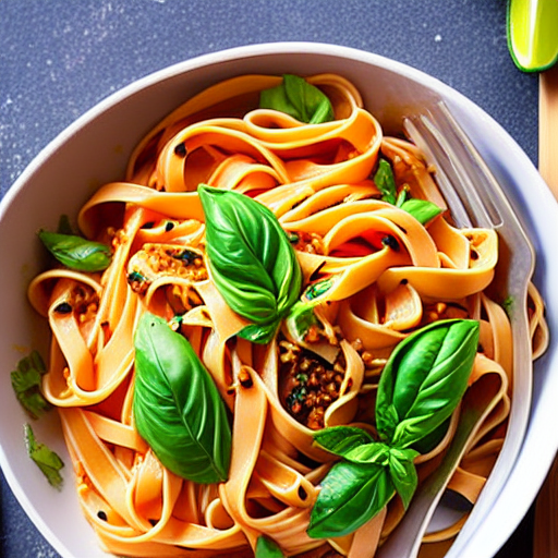 Spicy Thai Basil Pasta