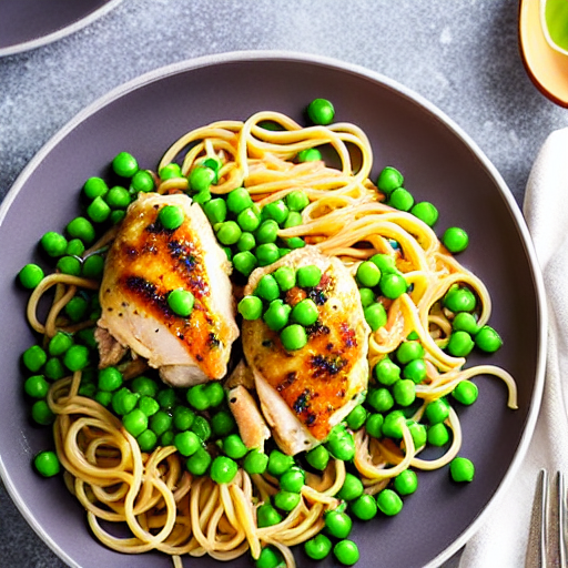 Pasta with Chicken and Peas