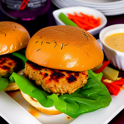 Tom Yum Turkey Burger