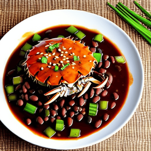 Braised Crab with Black Bean Sauce