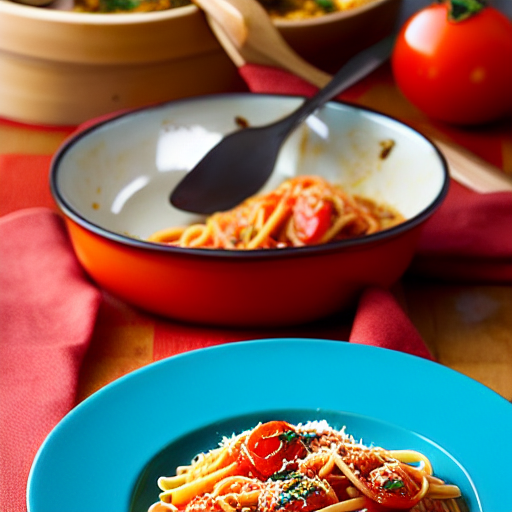 Pasta con Pomodoro e Acciughe