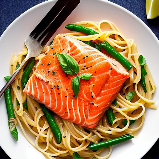Pasta with Salmon and Garlic