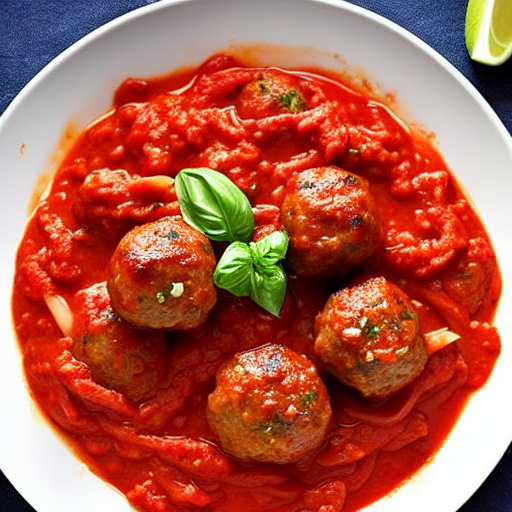 Pasta with Marinara and Meatballs