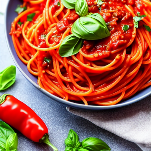 Pasta con Salsa di Peperoni