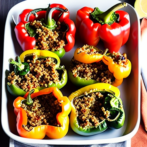 Baked Thai Stuffed Peppers
