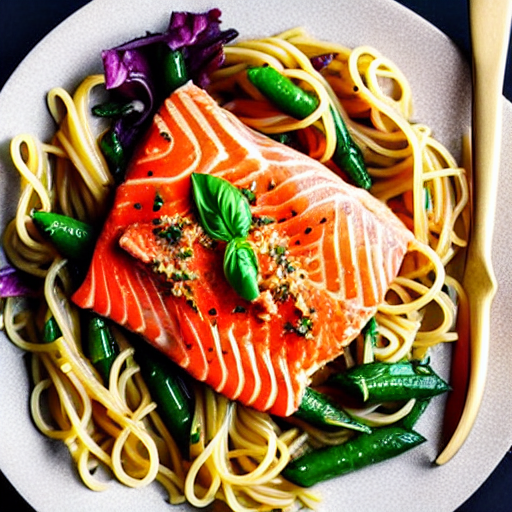 Pasta with Salmon and Spices