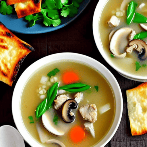 Mushroom Chicken Soup