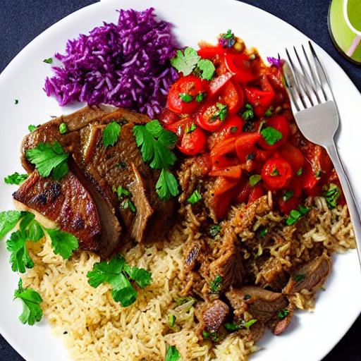 Baked Lamb with Rice