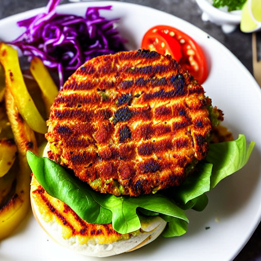 Keto Moroccan Fish Burger