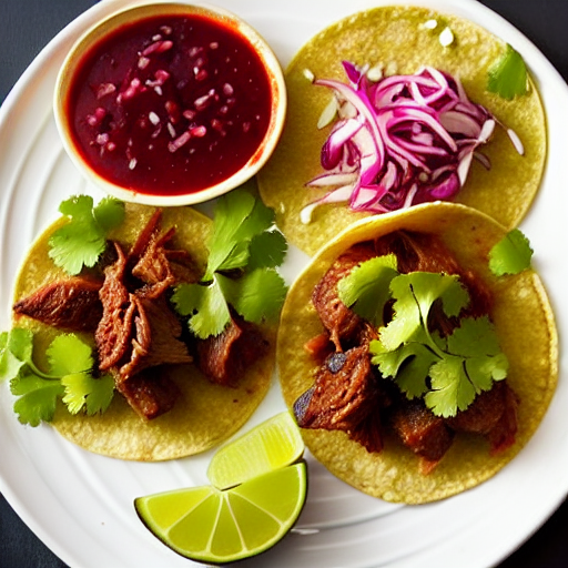Tacos de Res en Salsa de Guayaba y Limón