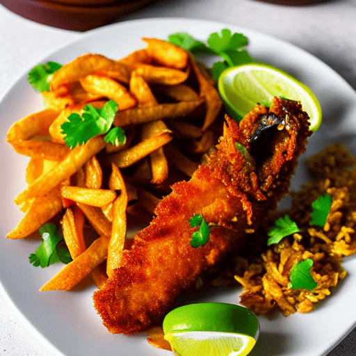 Peixe Frito com Farofa