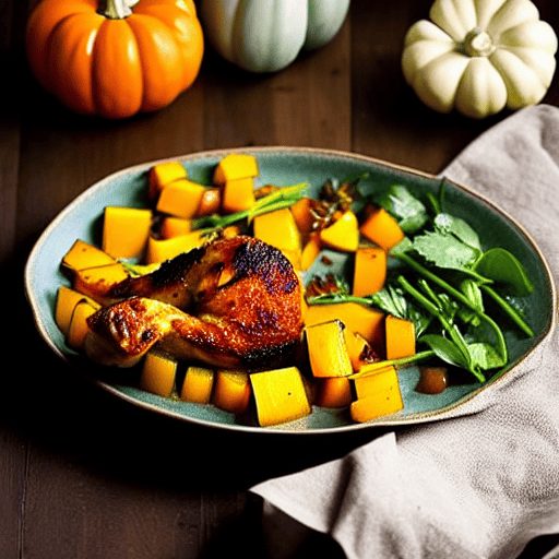 Halal Chicken and Squash