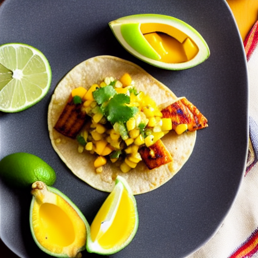Tacos de Pescado al Mango-Limón